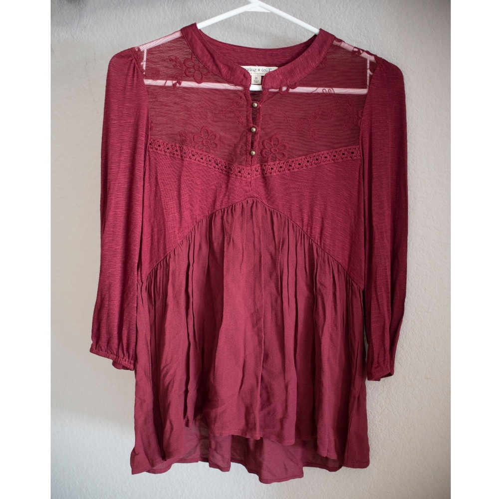 Belk’s Juniors 3/4 length sleeve flowy top